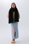 Carver Plush Tassel Scarf
