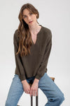 Salish Soft Touch Notch Neck Top