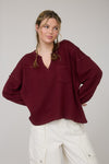 Salish Soft Touch Notch Neck Top