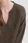 Salish Soft Touch Notch Neck Top