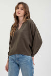 Salish Soft Touch Notch Neck Top