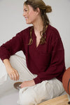 Salish Soft Touch Notch Neck Top