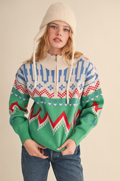 Xander Half Zip Sweater