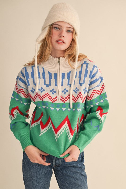 Xander Half Zip Sweater