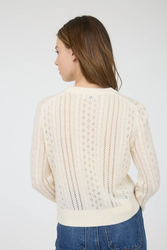 Caren Pointelle Cardigan