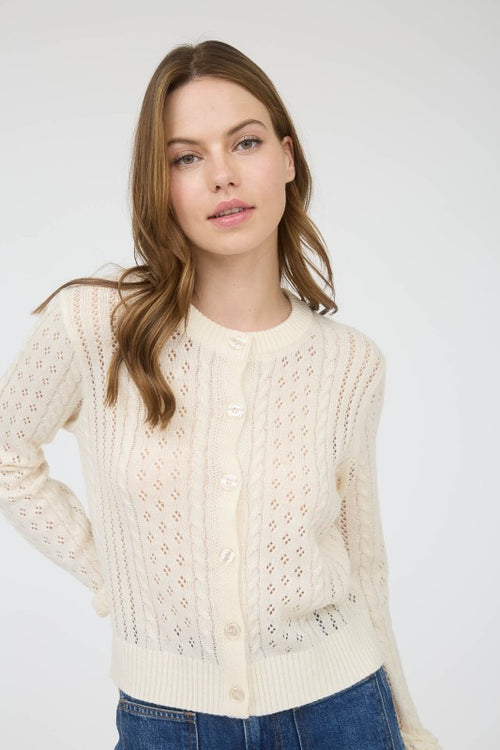 Caren Pointelle Cardigan