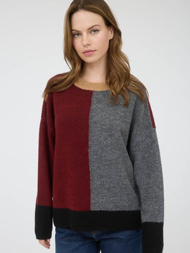 Tia Blocked Sweater