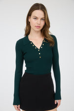 Sheldon Snap Polo Top