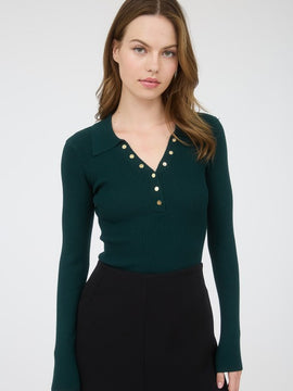 Sheldon Snap Polo Top