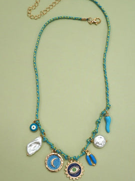 Seville Corded Charm Necklace