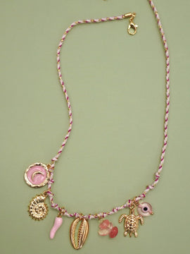 Seville Corded Charm Necklace