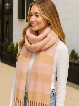 Plush Plaid Scarf