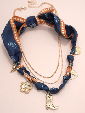 Giddy Up Scarf Necklace