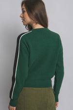 Devon Stripe Sleeve Sweater