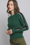 Devon Stripe Sleeve Sweater