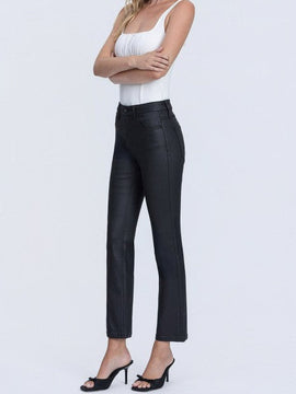 Chloe Straight Leg Coated Denim