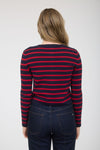 Stacey Striped Cardigan Top