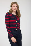 Stacey Striped Cardigan Top