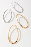 Modern Open Drop Earrings