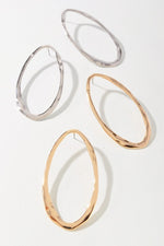 Modern Open Drop Earrings