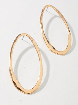 Modern Open Drop Earrings
