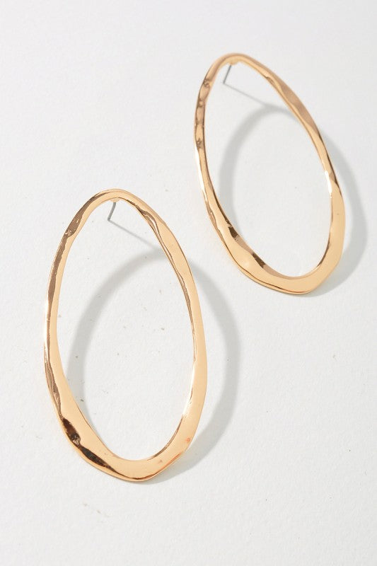 Modern Open Drop Earrings