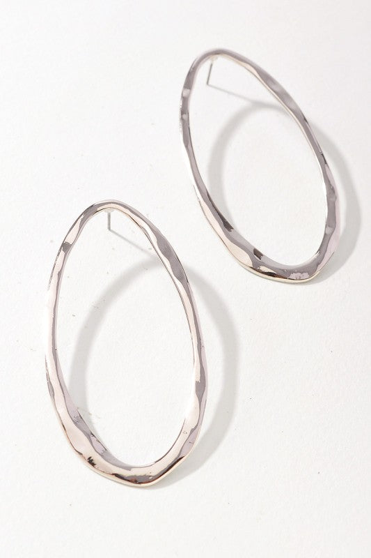 Modern Open Drop Earrings