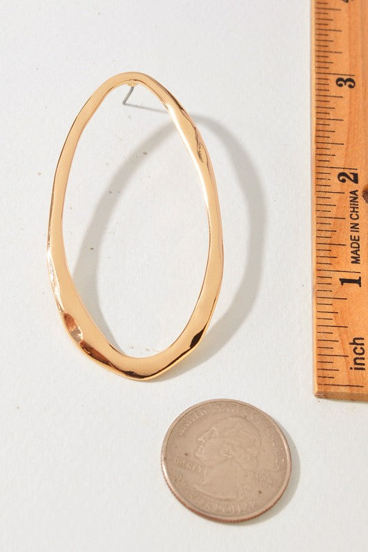 Modern Open Drop Earrings