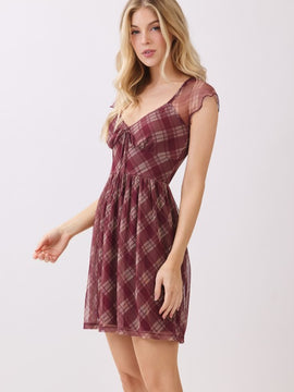 Gina Plaid Dress