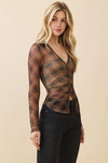 Farrington Plaid Top