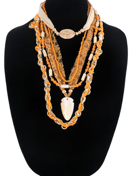 Tyla Golden Scarf Necklace