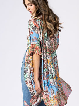 Botanical Mosaic Kimono