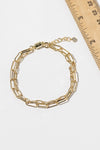 Janina Paperclip Bracelet 7"