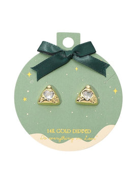 Triangle Stone Stud