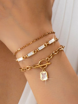 Baguette Crystals & Toggle Clasp