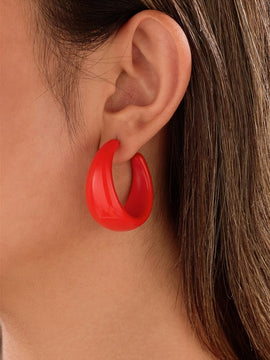 AhHa Chunky Hoop Earrings