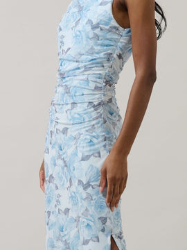 Glacier Ruched Midi Dress