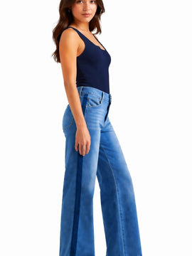 Shadow Stripe Relaxed Jeans