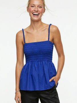 Eliza Pom Smocked Top