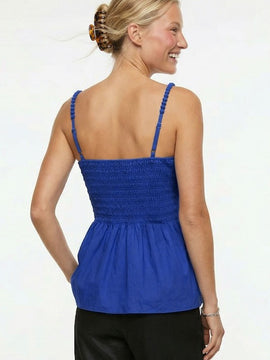 Eliza Pom Smocked Top