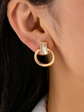 Doorknocker Gem Earrings