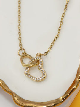 Dua Hearts Necklace