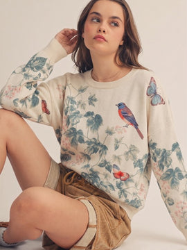 Poetic Flight Crewneck Sweater