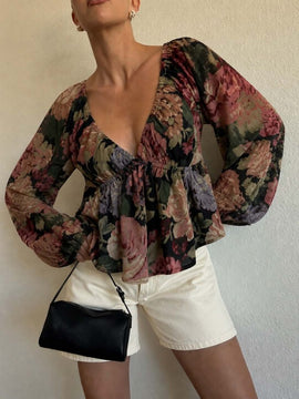 Lacey Floral Blouse