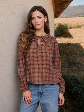 Markus Plaid Blouse
