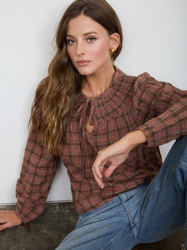 Markus Plaid Blouse