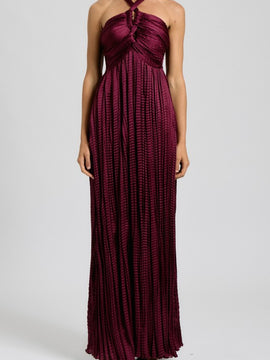 Aesha Twist Front Maxi Dress