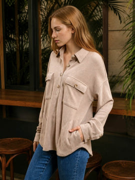 Sondra Drapey Button Down Shirt
