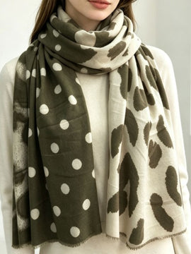 Polka Dot Oblong Scarf
