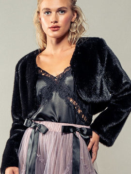 Drea Faux Fur Bolero